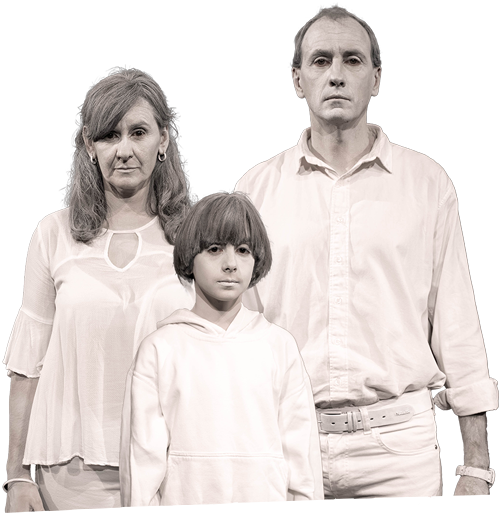 Ilustración de una familia