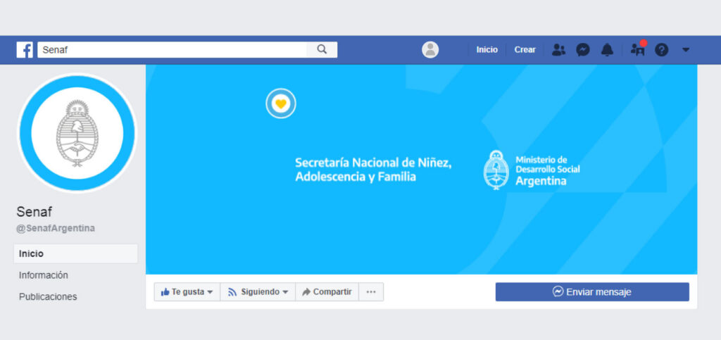 Conocé la nueva fanpage de la SENAF