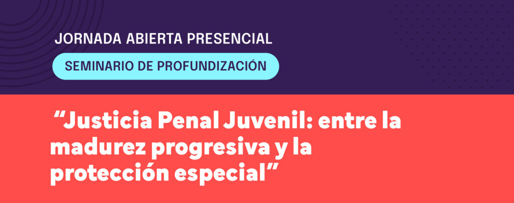 Se realizará el Seminario de profundización ̈Justicia penal juvenil: entre la madurez progresiva y la protección especial”