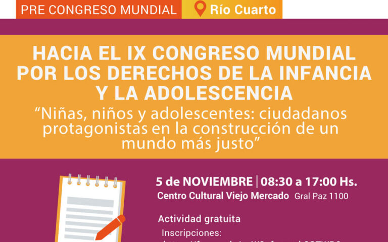 Pre Congreso Mundial de La Infancia – Río Cuarto
