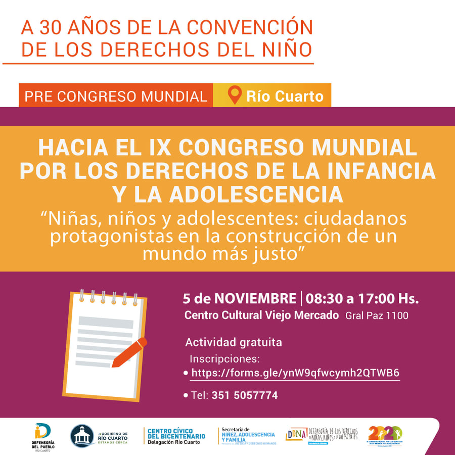 Pre Congreso Mundial de La Infancia – Río Cuarto