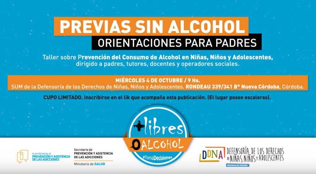 Taller para adultos +Libres 0 Alcohol
