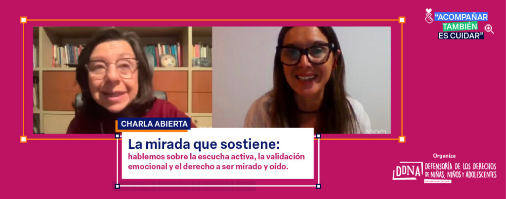 Llevamos adelante la charla abierta “La mirada que sostiene” a cargo de la Lic. Beatriz Janin